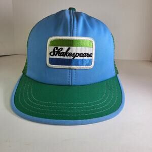 Vintage 1980s Shakespeare Fishing Trucker Hat Snapback USA
